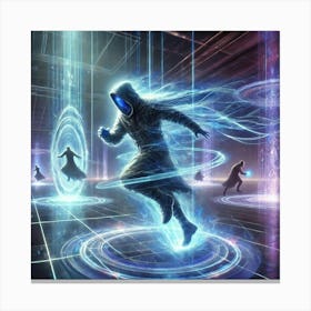 A Dynamic Depiction Of The Dimensional Cloak Abili Canvas Print