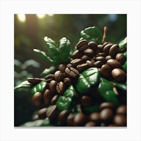 Coffee Beans On A Tree 81 Canvas Print