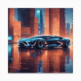 Futuristic Car 4 Canvas Print