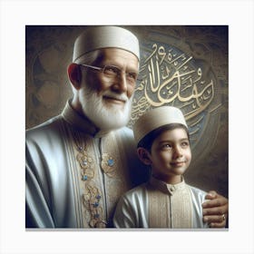 Father And Son Canvas Print