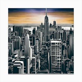 New York City Skyline 61 Canvas Print