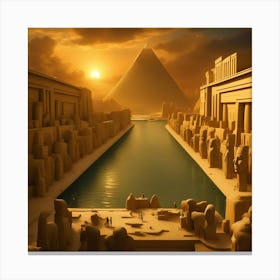 Egyptian City 4 Canvas Print