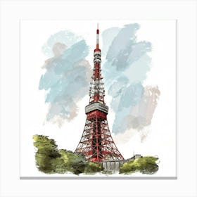 Tokyo Tower 1 Canvas Print