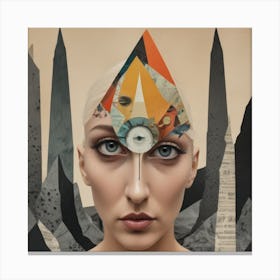 Woman'S Head 3 Canvas Print