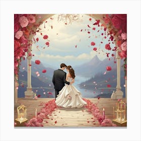Bride And Groom Canvas Print
