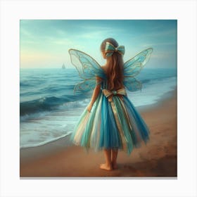 Fairy On The Beach 2 Canvas Print