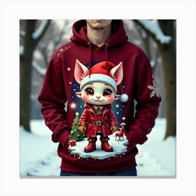 Santa Cat 4 Canvas Print