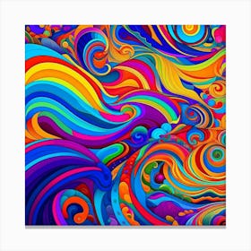 Abstract Psychedelic Background 1 Canvas Print