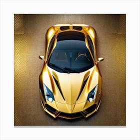 Gold Lamborghini 5 Canvas Print