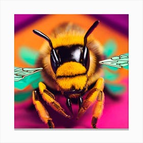 Retro Bumblebee Canvas Print