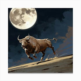 Bull Run Canvas Print