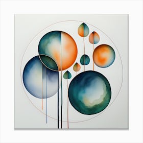 Spheres in motion ¹ Canvas Print