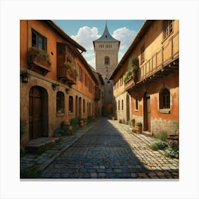 Mediterranean Street Canvas Print