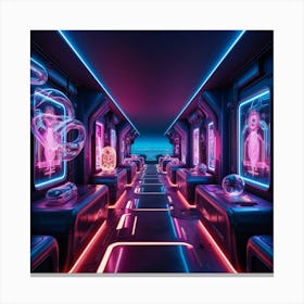 Futuristic Train Canvas Print