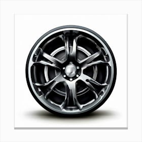 Car Wheel Tire Rim Automotive Vector Logo Design Transportation Vehicle Alloy Radial Rub Canvas Print