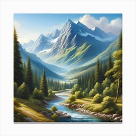 Landscape Painting 37 Canvas Print