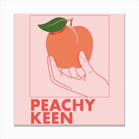 Peachy Keen Canvas Print