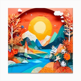 Paper Art Canvas Print