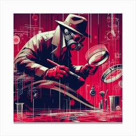 Detective Art Canvas Print