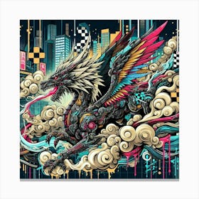 Dragon In The Sky 1 Canvas Print