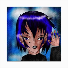 Anime portrait 1 Canvas Print