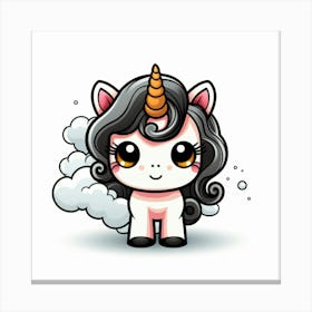 Cute Unicorn 270 Canvas Print