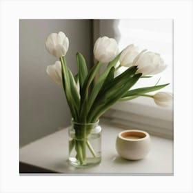 White Tulips Canvas Print