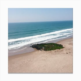 Aerial View Of A Beach 13 Canvas Print