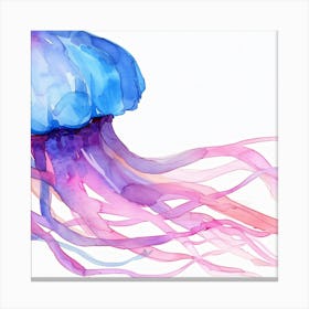 Watercolor Jellyfish Canvas Print