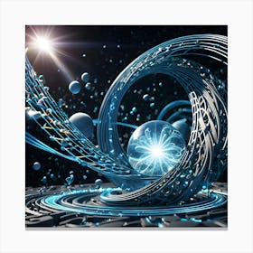 Futuristic Space Canvas Print