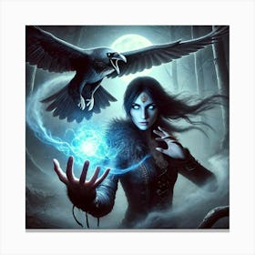 Eira Blackfeather Ravens Eye Canvas Print