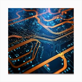 Circuit Board 4 Canvas Print