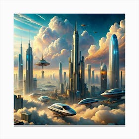 Futuristic City 3 Canvas Print