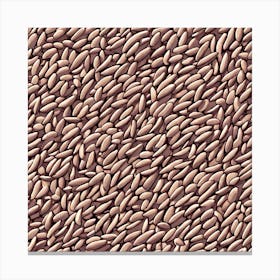 Seamless Pattern Of Seeds Canvas Print