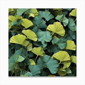 Tropical leaves of ginkgo biloba 12 Canvas Print