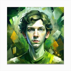 Boy In The Green Shirt Canvas Print