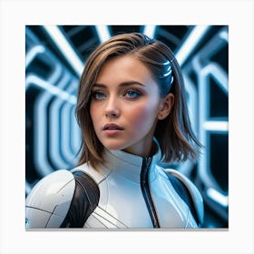 Futuristic Woman 24 Canvas Print