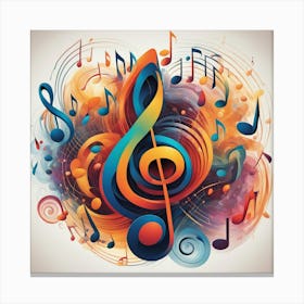 Music Notes 4 Canvas Print