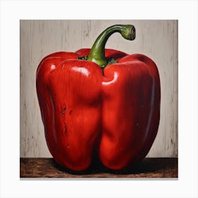 Red Pepper - Kitchen Art Canvas Print