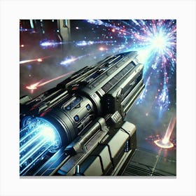 Comet Raider Shard Launcher Closeup Canvas Print