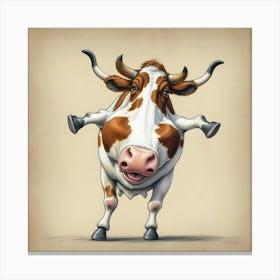 Cow - A Cow Canvas Print