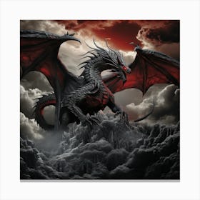 Dragon In The Sky 2 Canvas Print