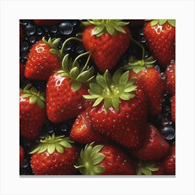 A Luscious Strawberry Echo 4 Canvas Print