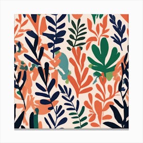 Matisse Inspired Abstract Botanical 3 Canvas Print