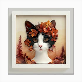 Autumn Cat Canvas Print