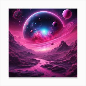 Planet Valley Canvas Print