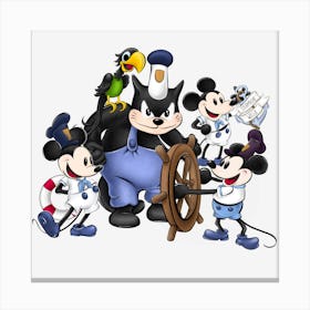Mickey and Friends Canvas Print