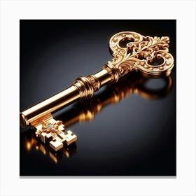 Golden Key 1 Canvas Print