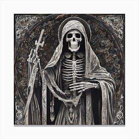 Santa Muerte 9 Canvas Print