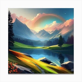 Landscape Painting 107 Canvas Print